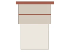 Dettaglio tecnico dell’alzatina del piano cucina